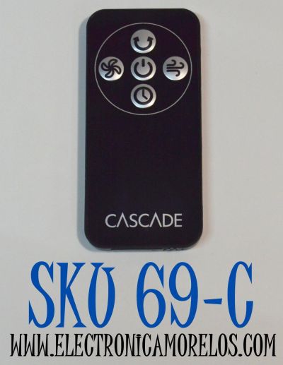 CONTROL REMOTO ORIGINAL PARA UN VENTILADOR DE TORRE CASCADE / NUMERO DE PARTE M02999900152 / MK-TF0001 / COMPATIBLE CON EL VENTILADOR DE TORRE SUNTER DE 40 PULGADAS