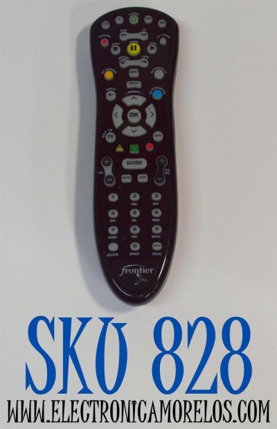 CONTROL REMOTO ORIGINAL FRONTIER PARA CONTROLAR HASTA 4 DISPOSITIVOS DIFERENTES COMO DECODIFICADORES / TELEVISORES / REPRODUCTORES DVD/BLU-RAY / RECEPTORES DE AUDIO / NUMERO DE PARTE MXV4 IR / URC-6250BC0-0011-R / 587429-012-00 / MXV4 / TSTW2TZ
