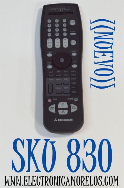 CONTROL REMOTO ORIGINAL NUEVO PARA TV MITSUBISHI /NUMERO DE PARTE UR76E01603-3 / 290P117D10 / 290P123A10 / 290P118A20 / 290P116010 / 290P122A10 /PUEDE OPERAR MULTIPLES DISPOSITIVOS INCLUYENDO TV/VCR/DVD/AUDIO/DBS/DTV/ MODELO WS-73615 / CS1941R / WD-62825
