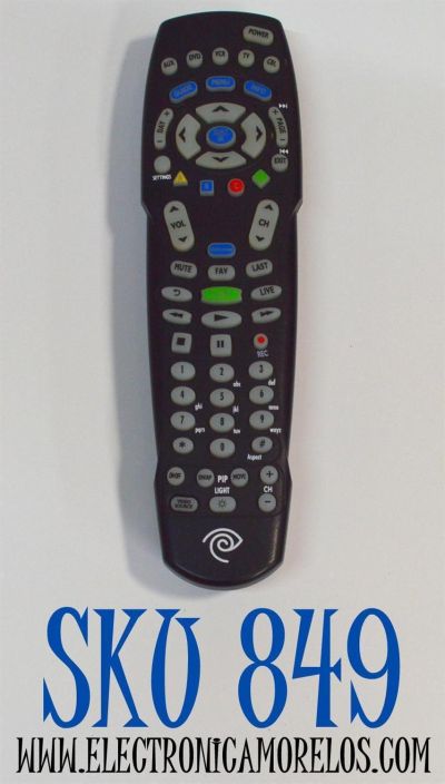 CONTROL REMOTO ORIGINAL SPECTRUM PARA DECODIFICADORES DIGITALES HD Y DVR / COMPATIBLE CON DECODIFICADORES DE CABLE DE SPECTRUM TIME WARNER/BRIGHTHOUSE/CHARTER / CONTROLA HASTA 5 DISPOSITIVOS COMO TV/DVD/AUX/CABLE/VCR/ NUMERO DE PARTE RC122 / RC1226002/03B
