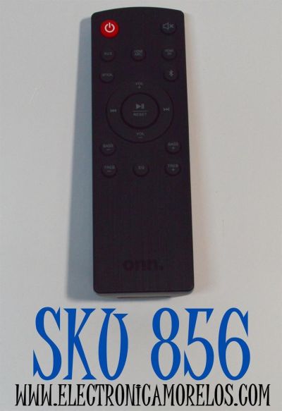 CONTROL REMOTO ORIGINAL ONN PARA SISTEMA DE BARRA DE SONIDO / NUMERO DE PARTE 100015717 / MDK-029 / 100008866 / 100027812 / 100004118 / 100023515 / FUNCIONA CON LOS MODELOS DE BARRA DE SONIDO ONN BLAST 5.1 Y  SISTEMAS SIMILARES DE 36 PULGADAS