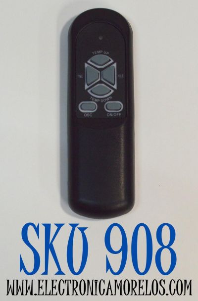 CONTROL REMOTO ORIGINAL PARA UN CALENTADOR DE ESPACIO INFRARROJO DE CUARZO LIFESMART / COMPATIBLE CON LIFEPRO / WARM LIVING / NUMERO DE PARTE A52023104B003 / A520230606B10 / MODELO LS-4W1500-X / LS-6DMIQH-X / LS-8WIQH-LB-IN / LS-3ECO / HT1216 / HT1198N