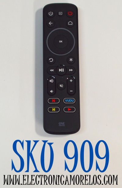 CONTROL REMOTO ORIGINAL ONE FOR ALL STREAMER PARA CONTROLAR HASTA 3 DISPOSITIVOS INCLUYENDO CAJAS DE STREAMING / TELEVISORES / BARRAS DE SONIDO / NUMERO DE PARTE MAXQ610X-2624 / K2404900 / URC 11-7935 R07 / P18003-01 / URC7935-WM / URC7935 / URC7945