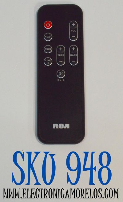 CONTROL REMOTO ORIGINAL RCA PARA SISTEMA DE BARRA DE SONIDO / SISTEMA DE CINE EN CASA /  NUMERO DE PARTE RTS635 / RTS735 / RTS735E / RCP01051