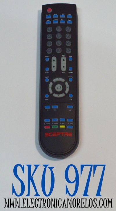CONTROL REMOTO ORIGINAL PARA TV SCEPTRE / NUMERO DE PARTE 8142026670003C / KR007B008 / KR002B002 / HOF12L006GPD5 / HOF54B / 142021270009C / MODELO C550CV-UMR / X402BV-FHD / U435CV-UMR / X405BV-FSR / X460BV-FHD / E320BVFHDD / X505BV-FSRC / E168WV-SS