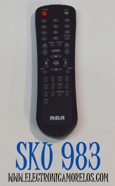 CONTROL REMOTO ORIGINAL RCA PARA OPERAR MULTIPLES TIPOS DE DISPOSITIVOS COMO TELEVISORES / CAJAS DE CABLE/SATELITE / DTC/VCR/DVD/AUX / COMPATIBLE CON VARIAS MARCAS / NUMERO DE PARTE KF-9555