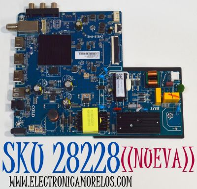 MAIN FUENTE COMBO ORIGINAL NUEVA PARA TV JVC / WESTINGHOUSE / NUNERO DE PARTE 260104029560 / CV816-H42 / 7.D816K4212000.2A2 / 6000008646 / PANEL HK315LEDM-JH4ZH / HK315WLED-JHS5H / DISPLAY PT320AT02-2 VER.2.0 / MODELO SI32R / WR32HX2210