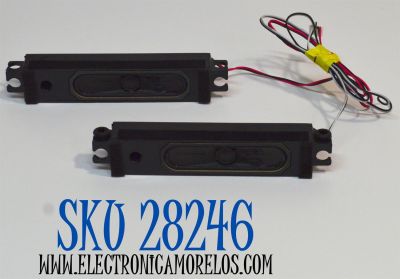 KIT DE BOCINAS ORIGINAL PARA TV WESTINGHOUSE 2 PIEZAS / NUMERO DE PARTE YX1221M / 824-010-0047 / 43132 / MODELO WD43UB4530