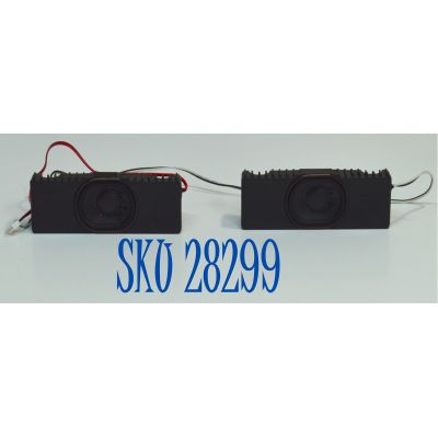 KIT DE BOCINAS ORIGINAL PARA TV EVL 2 PIEZAS / NUMERO DE PARTE 40130-1 / MODELO 40EVLSM / 43EVLS4