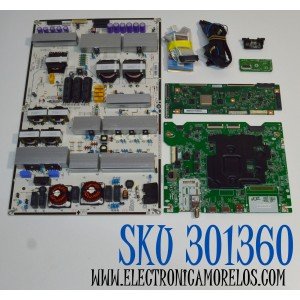 KIT DE TARJETAS ORIGINAL PARA TV LG / NUMERO DE PARTE MAIN EBT67871602 / EAX70145104 / 67871602 / FUENTE EAY65689425 / EAX68999803 / 65689425 / T-CON 6871L-7669A / 6870C-0920D / 7669A / PANEL AC770AQL / MODELO OLED77B4AUA / OLED77B4AUA.DUSQLJR